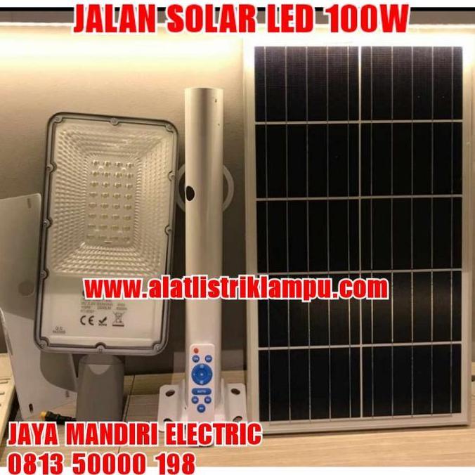 LAMPU JALAN LED SURYA 100W PJU LED STREET LIGHT SOLAR 100WATT 100 WATT