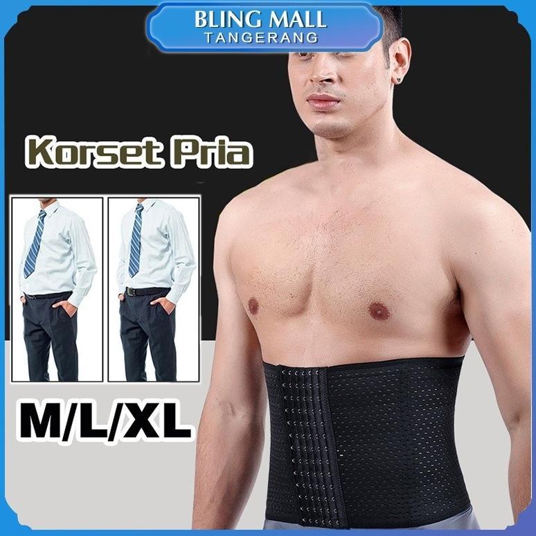 NEW Korset Pelangsing Perut Buncit / Koset Pria / Korset Cowok [terbaik][terlaris]