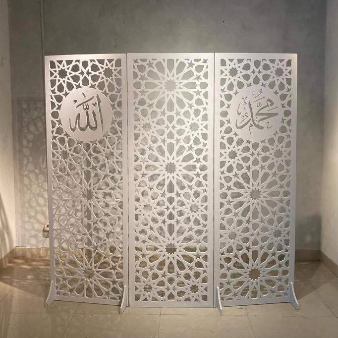 HOT DEAL - Sekat Pembatas Ruangan Mushola / Masjid | Pembatas Shaf, Partisi Mushola, Sketsel Masjid 