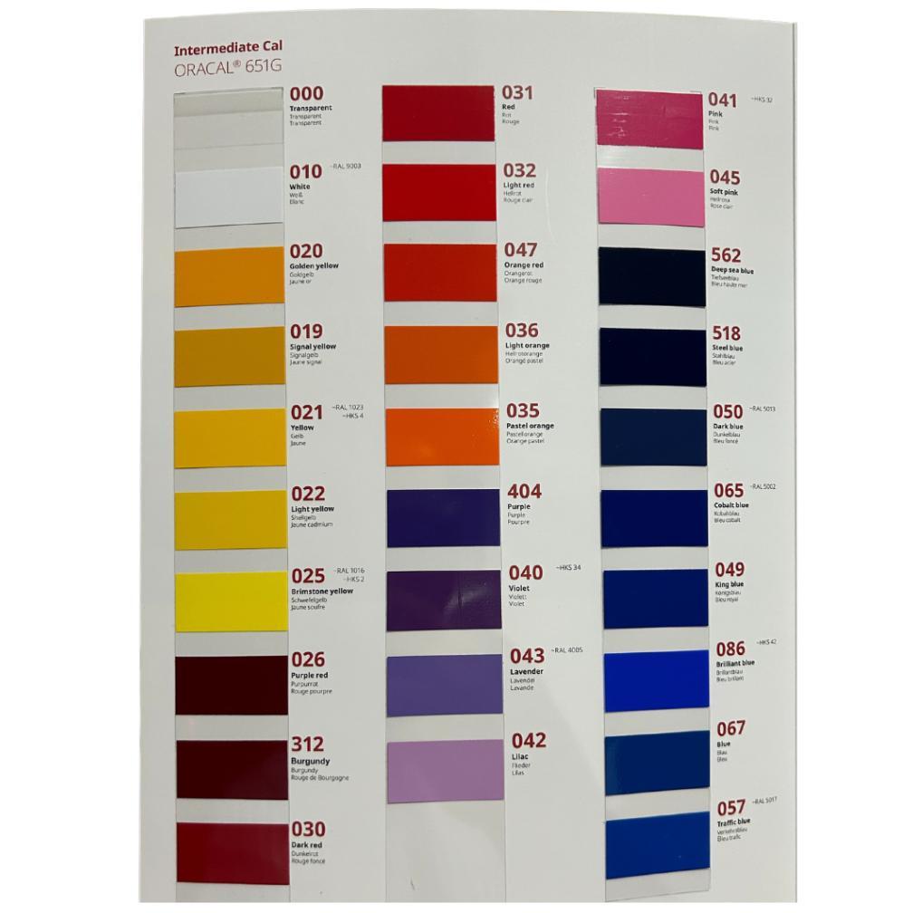 Terlaris Oracal Stiker 651 Skotlet Warna Glossy Doff Matte 1 Meter Terlaris