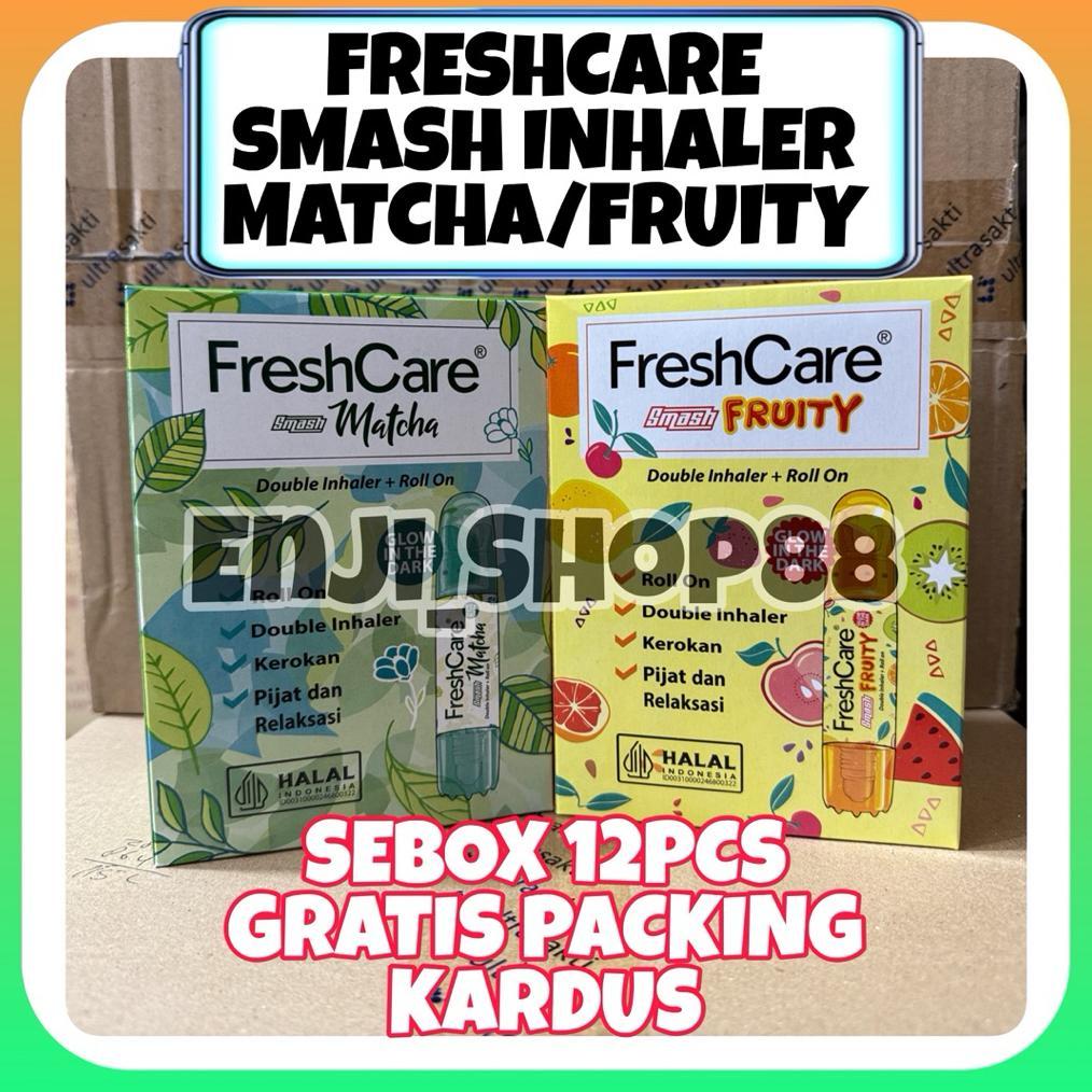 [SEBOX 12PC TANPA LANYARD] FRESHCARE SMASH FRUITY SEBOX 12PC HARGA GROSIR FRESHCARE SMASH MATCHA SEB