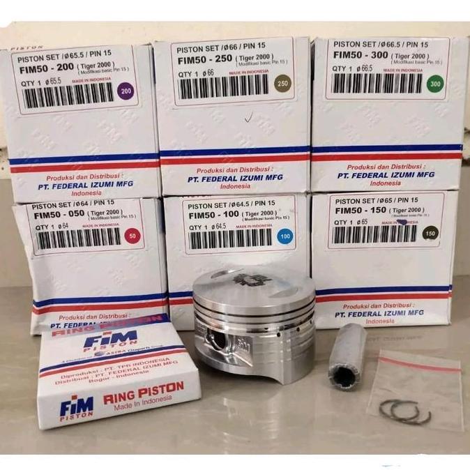 Promo Piston Kit FIM Tiger FIM50 STD OS 0/50/100/150/200/250/300 Diskon