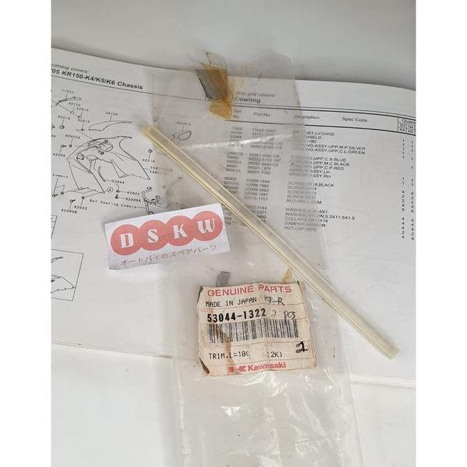 Promo Trim Cowling Kiri L180 NINJA 150 RR OLD KGP 53044-1322 Diskon