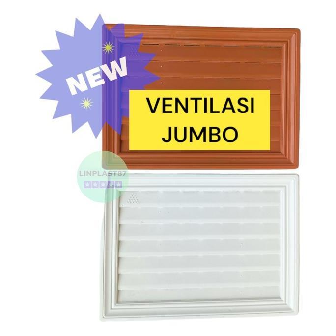 Jalusi Pvc Plastik Jumbo | Ventilasi Udara Pintu Kamar Mandi | Toilet | Kisi-Kisi Udara Terlaris
