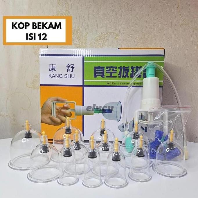 Alat Bekam Isi 12 Kop Bekam 12 Kop Angin