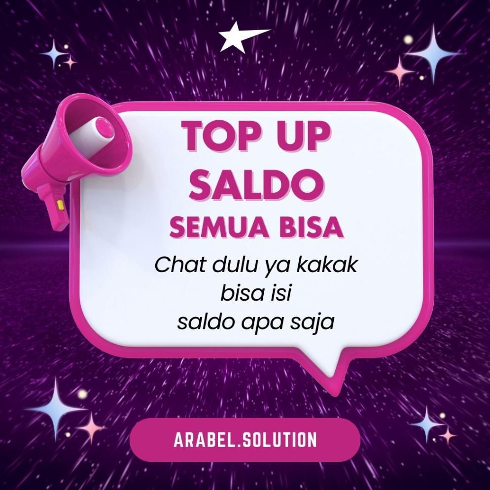 Top Up Saldo atau Isi Saldo ISI SALDO TOP UP SIZE SIZE UKURAN UKURAN CHAT XL TRI  topup