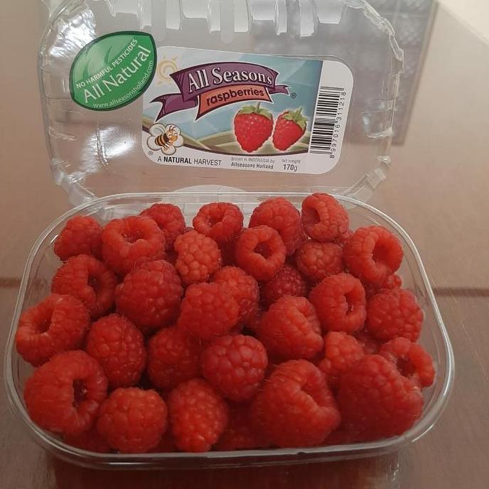 PRODUK FRESH RASPBERRY FRESH RASBERRY SEGAR RASBERI BUAH BERRIES KODE 797