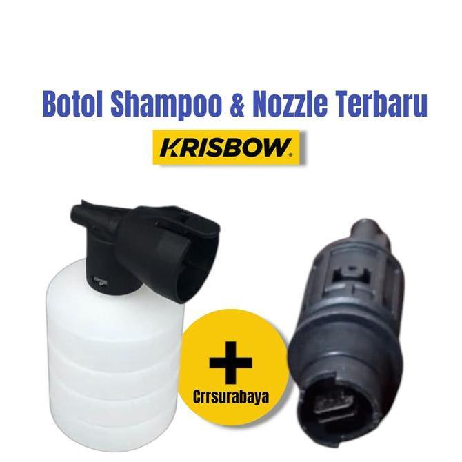 Promo Nozzle & Botol Shampoo Snow Wash Jet Cleaner Krisbow 90100 Bar | Kepala Semprotan Air Cuci Mot