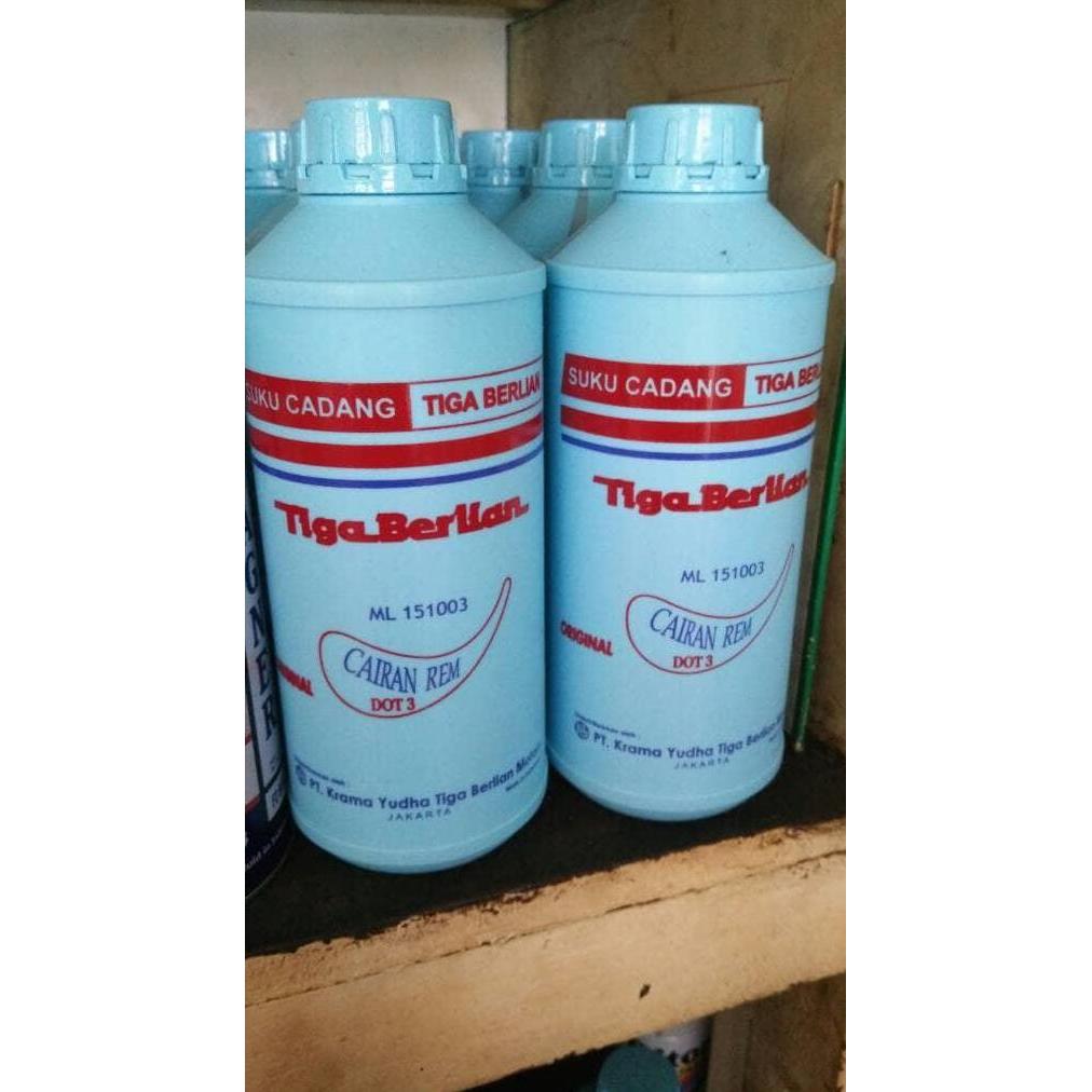 Promo Tiga Berlian minyak rem dot3 kemasan 1ltr Diskon