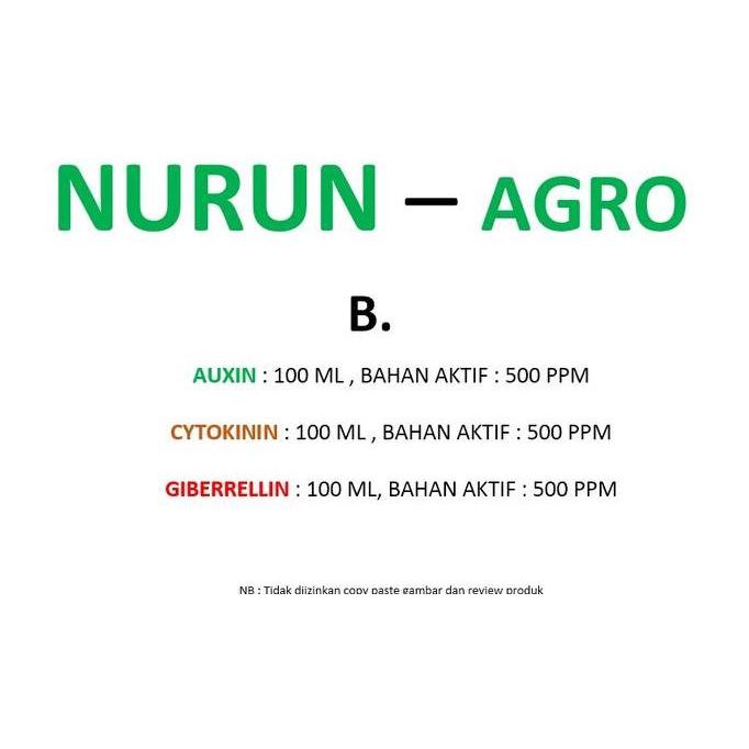 Hormon Tanaman Giberelin Sitokinin Auksin Ukuran 100 ml