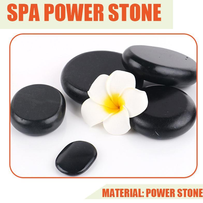 NEW 2PCS Hot Stone Massage 8*8*1.5cm Batu Hot Stone Massage Flat Hot Stone SPA