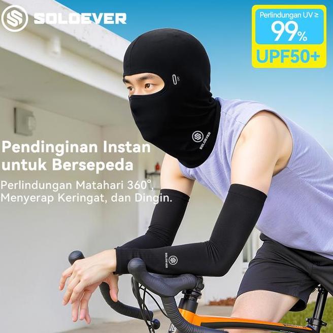Cod Soloever Cod Soloever Cooling Sleeve Upf50 + Mask Paket Upf50+