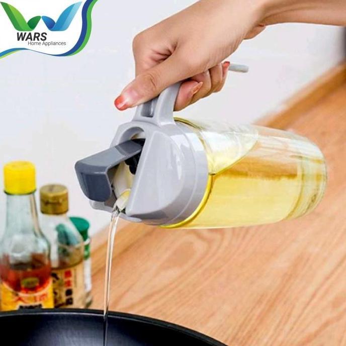 WARS Botol Tempat Minyak Tutup Otomatis