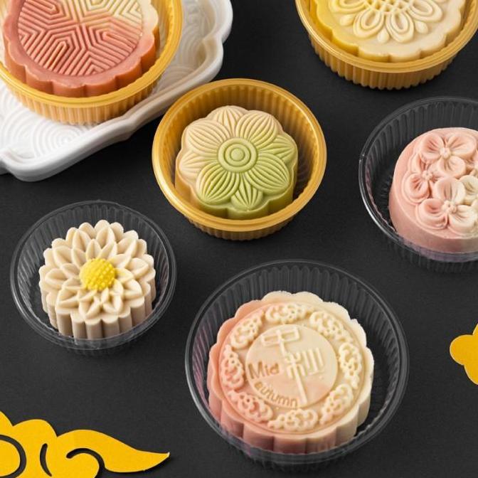 100gr tray mooncake tray bulat mika kue bulan moon cake tray bulat