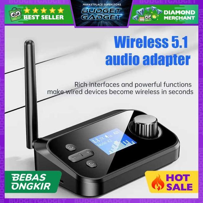 PROMO - VIKEFON 2in1 Audio Bluetooth 5.1 Receiver Transmitter Wireless 10M