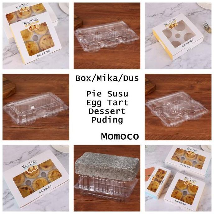 Box Egg Tart Mini Cake Box Kotak Kue Pie Susu Dus Kue Egg Tart Dessert