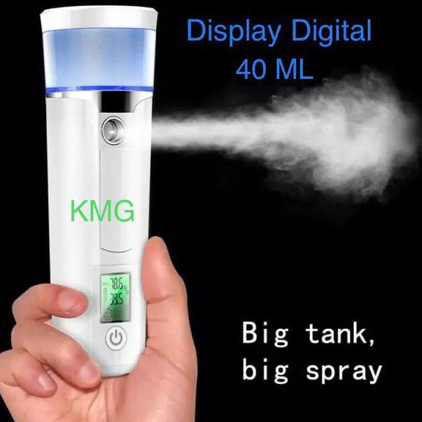 TERBARU Nano Spray Wajah-Nano Mist Spray-40ML-Ada indikator Baterai dan Pelembab Kulit