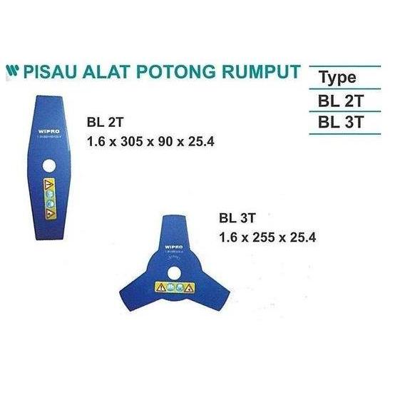 PISAU ALAT POTONG RUMPUT 2 MATA BL2T ATAU 3 MATA BL3T WIPRO READY STOCK