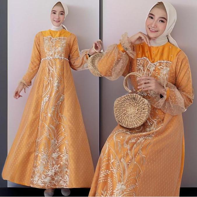 New Maxi Ainur: Koleksi Gamis Lebaran Terbaru Untuk Seragam Muslim Wisuda Kondangan Promo Lebaran