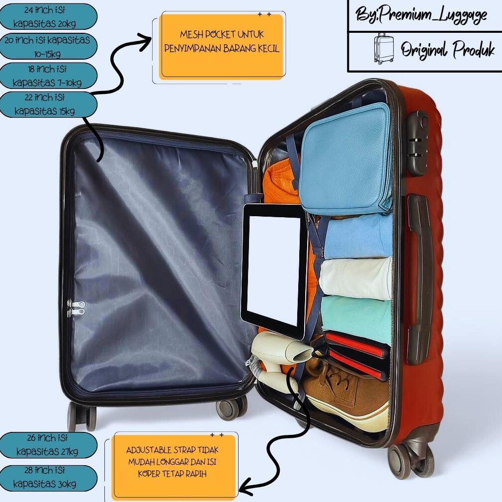 ORIGINAL RAMADHAN SALE KOPER 22 INCH POLO VIENNA 900 BISA COD,FREE PACKING KARDUS KOPER BAGASI ,KOPE