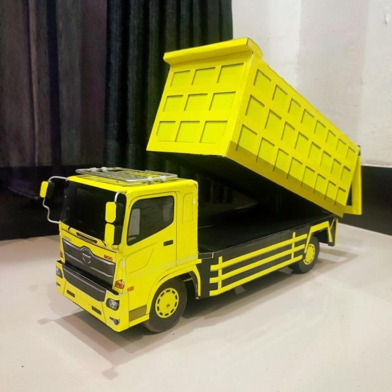 Garansi Hino 500 Dump Muatan Pasir Mainan Anak Miniatur Truk Dump Jungkit Termurah