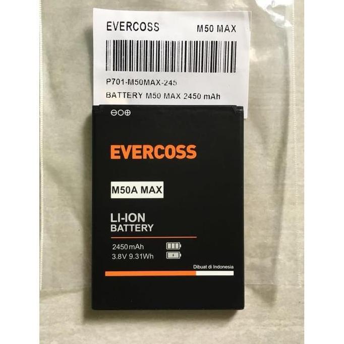 Baterai Evercoss M50 Max M50A Max ori 100%