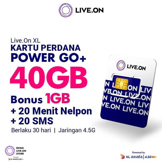 Kartu Perdana Live.On XL 40 GB