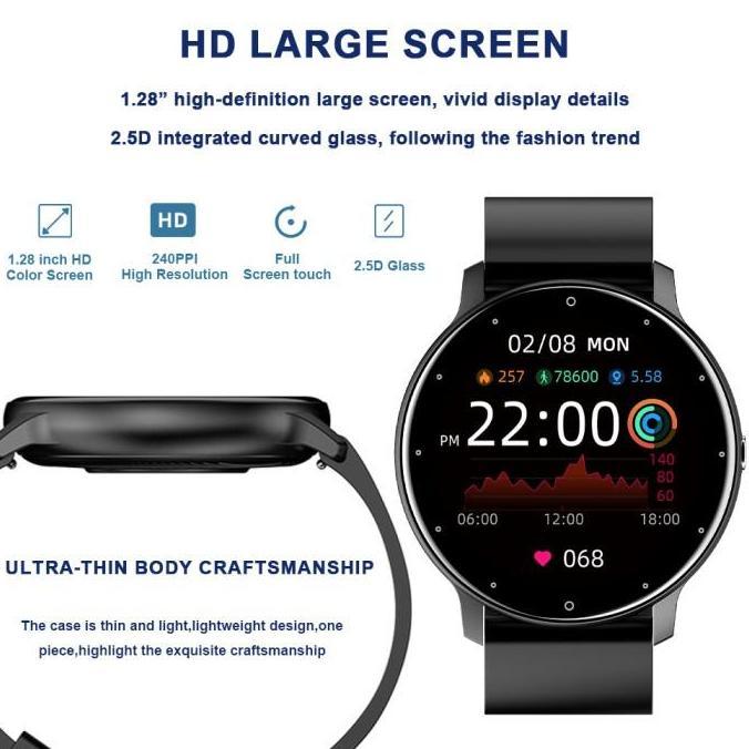 BIDEN Smart Watch Pria Full Touch Screen Phone Call Wireless Charge