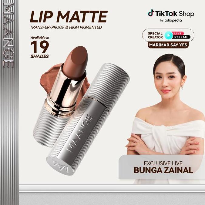 CLEARANCE SALE - [MARIMAR SAY YES] MAANGE Kissproof Lip Matte - Transfer-Proof Matte Lipstick Tahan 