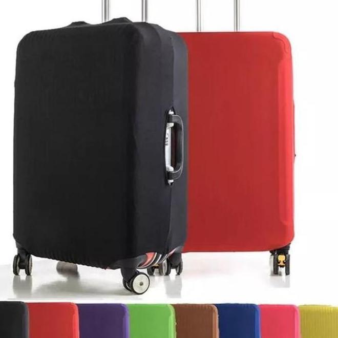Mediatech Sarung Koper Pelindung Koper Warna Polos Luggage Cover 481001 Fleksibel Dengan Lubang Hand