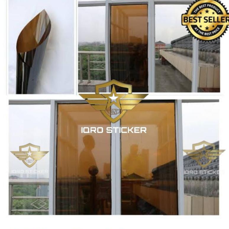 FREE ONGKIR STICKER KACA FILM RIBEN COKLAT 60% / STICKER ANTI GORES KACA MOBIL / STICKER RIBEN COKLA