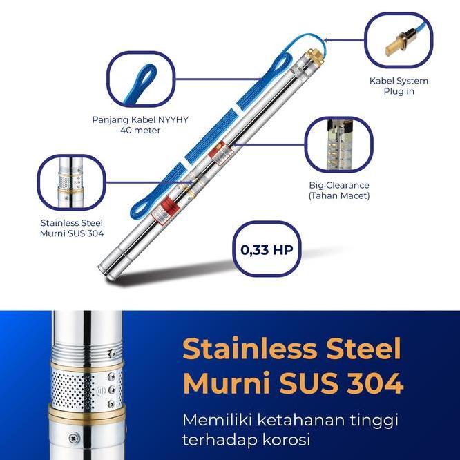 Shimizu Submersible Pump 3+Cable Spg20-311K Bit