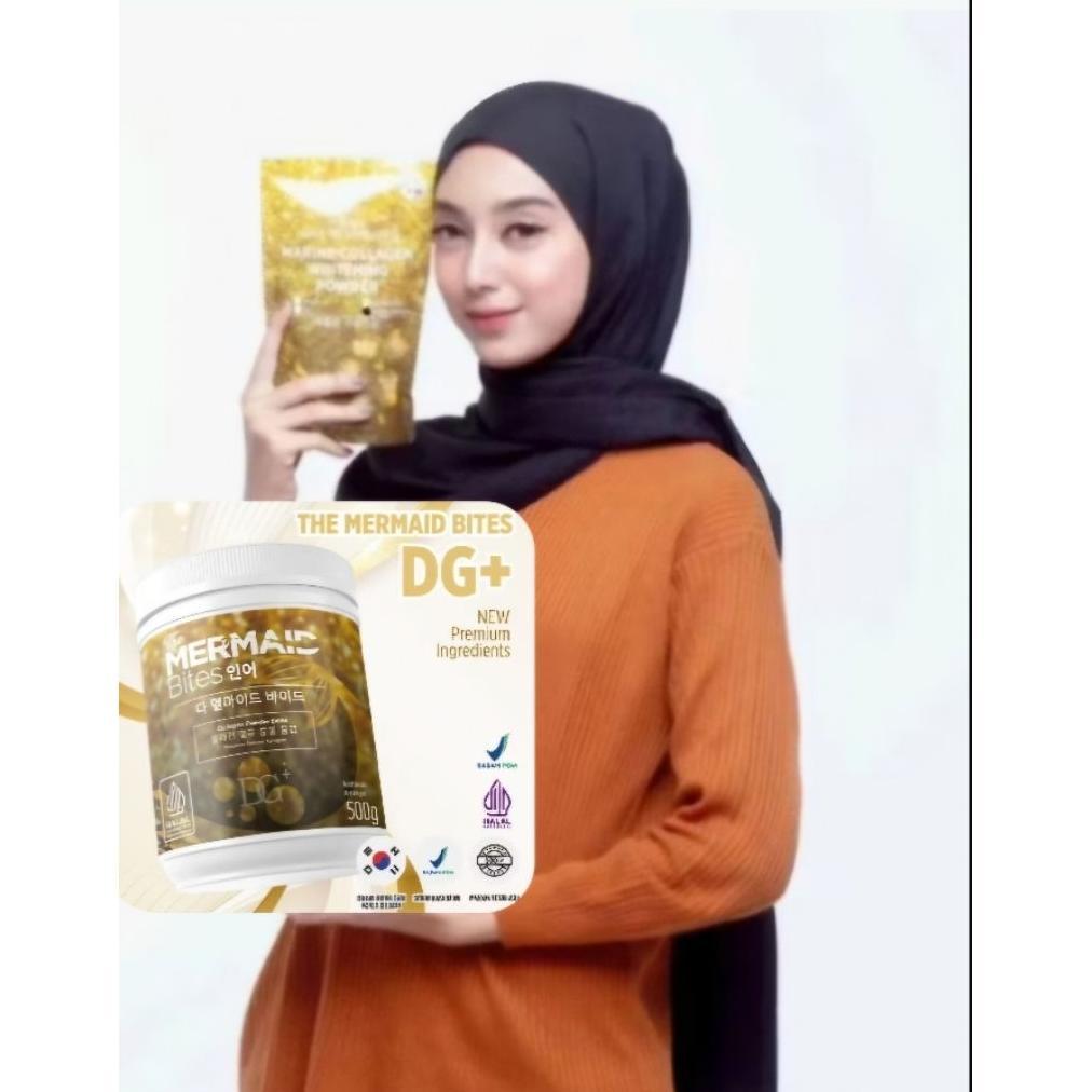 THE MERMAID BITES MARINE COLLAGEN GLUTATHIONE WHITENING POWDER