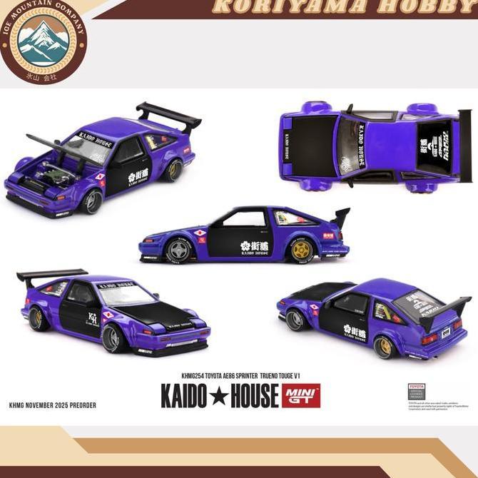 Promo Mini GT Kaido House 254 Toyota AE86 Sprinter Trueno TOUGE V1 MiniGT Diskon