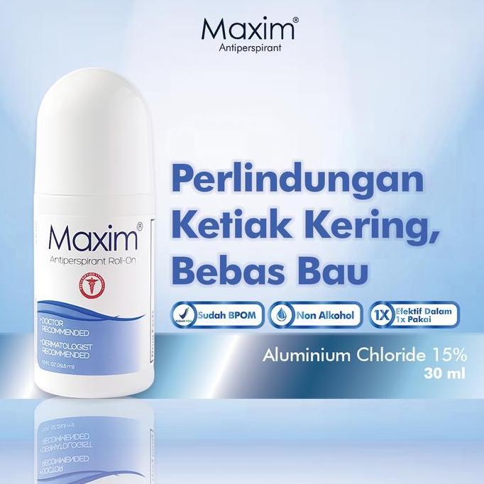 Deodorant Roll On Maxim Antiperspirant 15% 30ML Pembersih Keringat