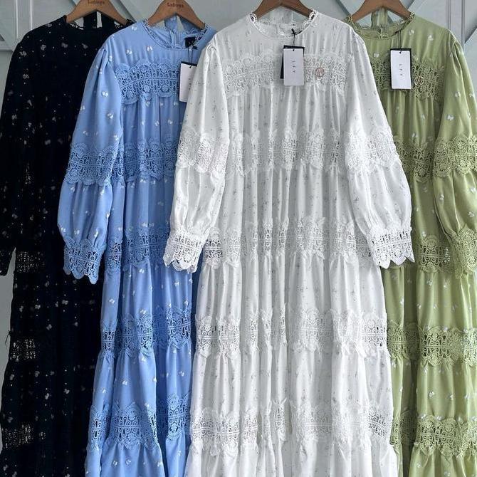 New Gamis Amara Lfy Premium Import Bkk Promo Lebaran