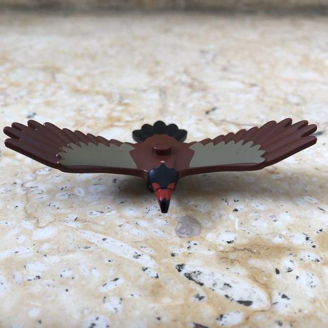 Promo Lego minifigure Animal Bird Eagle Reddish Brown Burung Elang 60307 Diskon