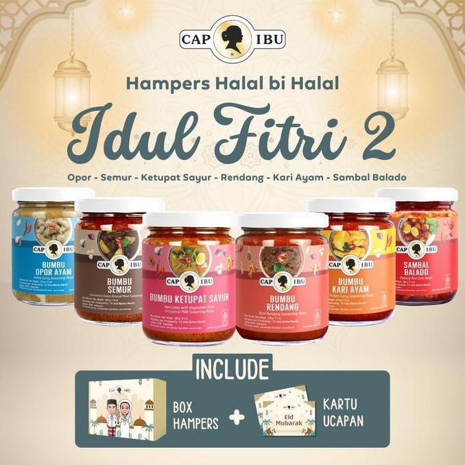 CAP IBU Hampers Idul Fitri 2 - Bumbu Opor / Semur / Ketupat Sayur / Rendang / Kari Ayam / Sambal Bal