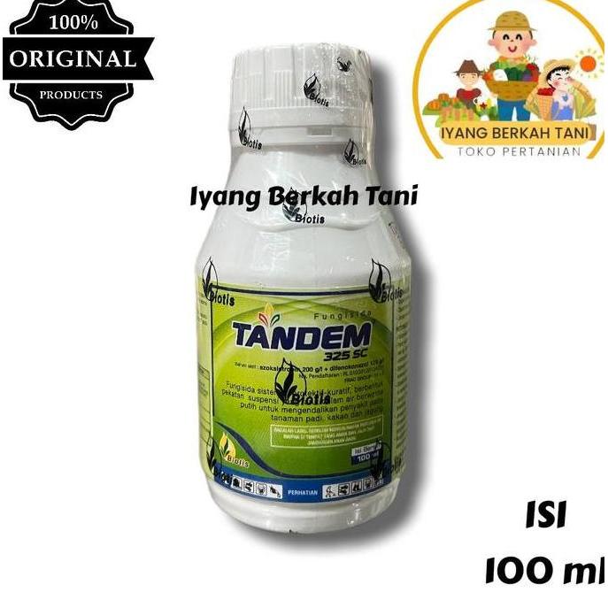 Fungisida tandem 100ml Pengendali Penyakit Jamur Tanaman Bahan Aktif Azoksistrobin 200g/L