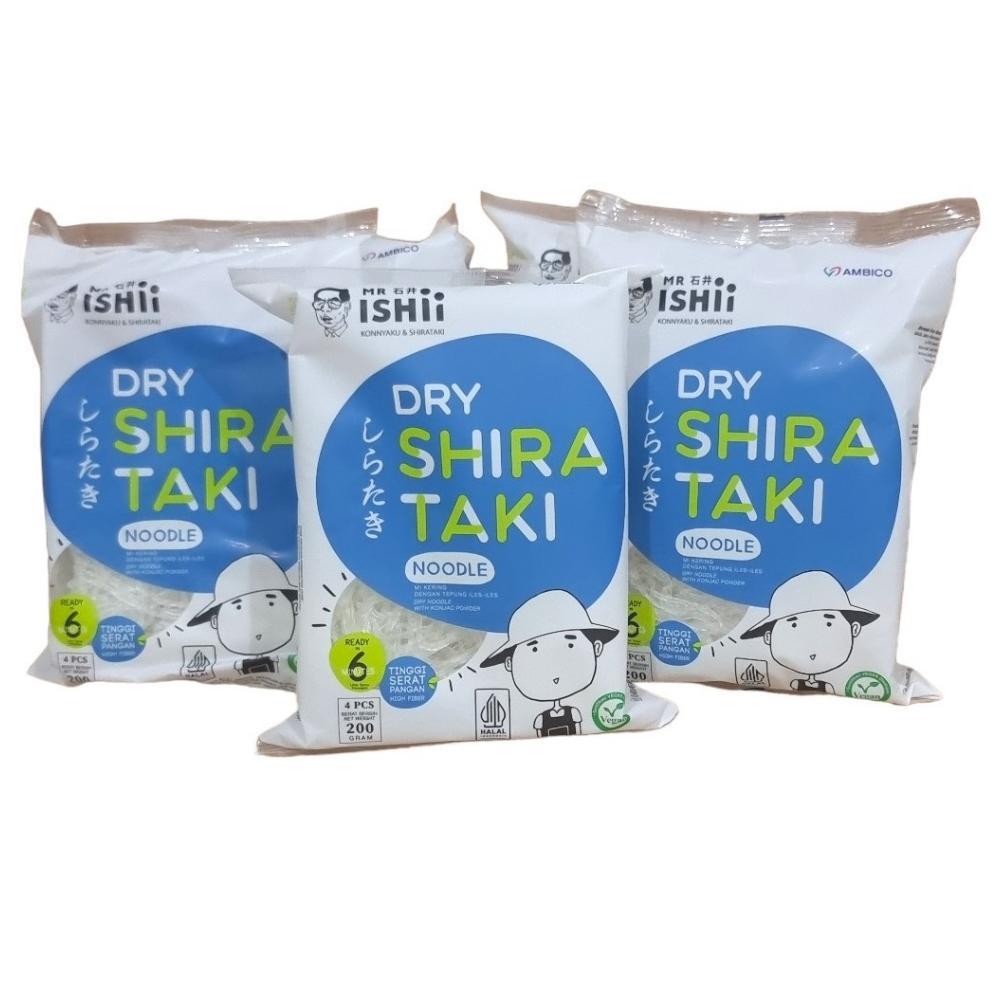 Terlaris Mie Shirataki Porang Sirataki Konnyaku Konjac Noddle Kering Diet SAPA 200Gram (Pack)