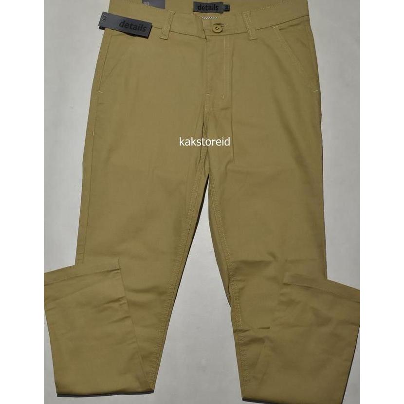 Celana Panjang Pria Celana Panjang Pria Chinos Details Khaki Slimfit Cds