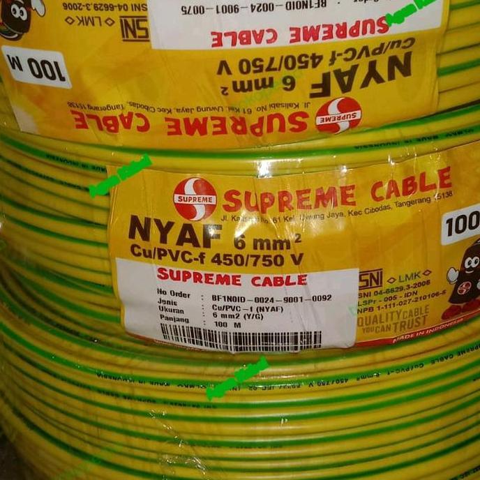 KABEL NYAF 6mm SUPREME / KABEL SERABUT 6mm / NYAF 6MM / SUPREME