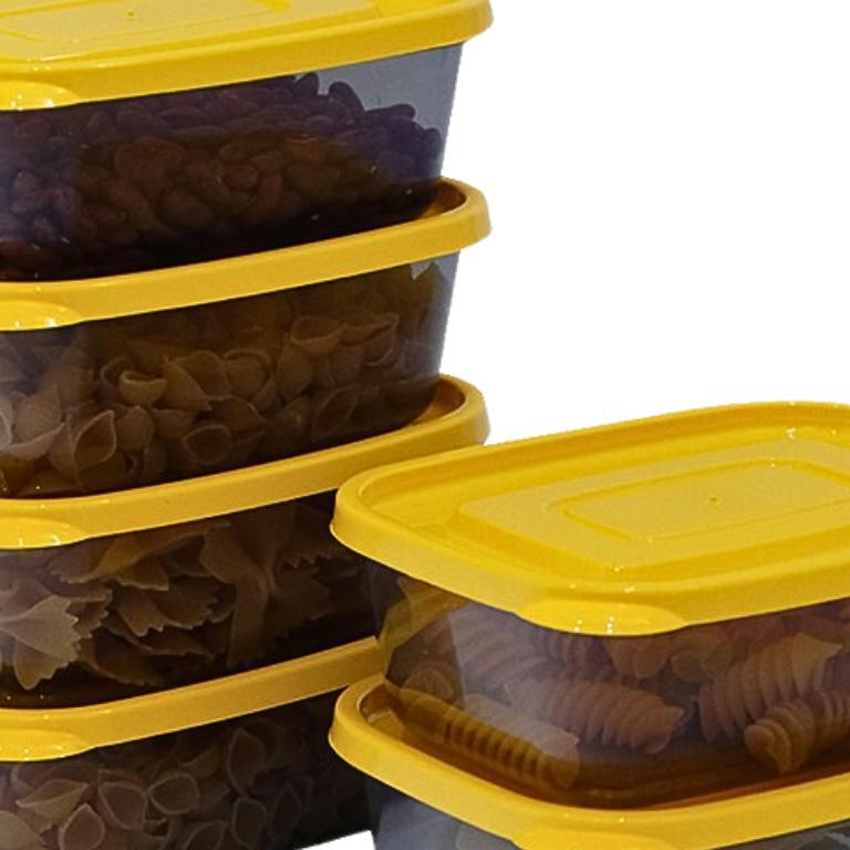 [ Calista ] Toples Plastik Calista Furano Smoke 6Pcs Wadah Plastik Penyimpanan Makanan Di Kulkas