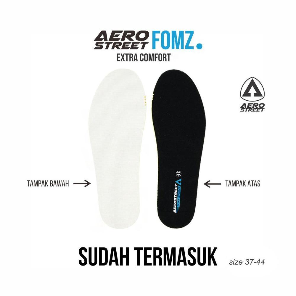 Super Deal Aerostreet Trex Outdoor Shoes Unisex Hitam/Hitam/Abu Sepatu Boots Pria Wanita Sporty Akti