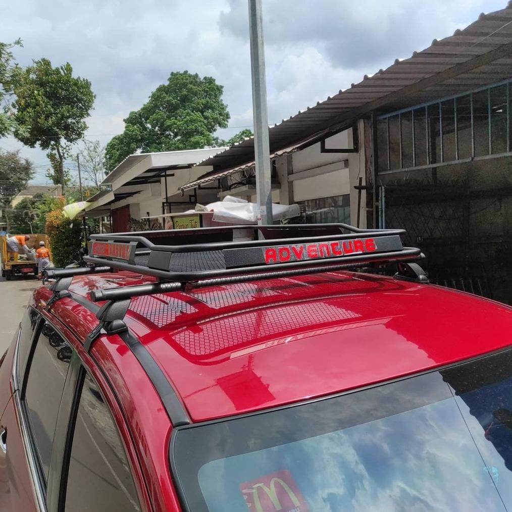 BEST SELLER RAK MOBIL ROOFRACK OFFROAD RAK ATAS MOBIL SIZE LARGE + CROSSBAR UNIVERSAL