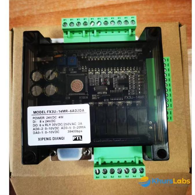 Plc Rs232 Rs485 Fx3U 14Mr 24Mr 30Mr 48Mr 6Ad2Da With Rtc Support Gx Work Modbus Rtu