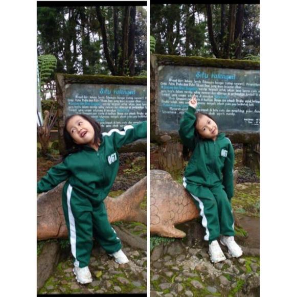 BEST SELLER SETELAN JAKET  SQUID GAME ANAK 2 SAMPAI 12 THN