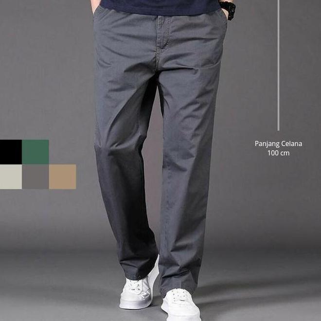 Celana Panjang Pria Celana Panjang Pria Sam Chino Katun Premium Combed