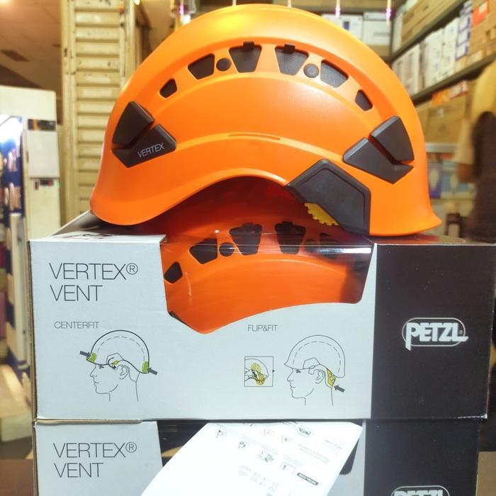 Helm Panjat Petzl Vertex Vent Orange Original Petzl