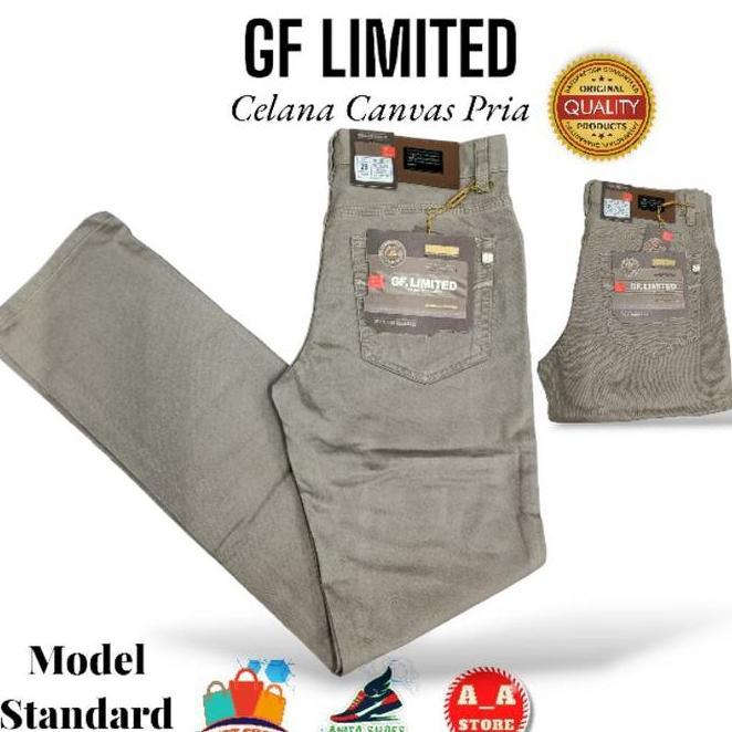 Celana Panjang Pria Celana Panjang Pria Canvas St060 Gf Limited Basic Reguler